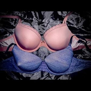 Victoria’s Secret GrayPushUp 34B & Aeropostale Aerie 34BNudeSecret Sexy Push-ups